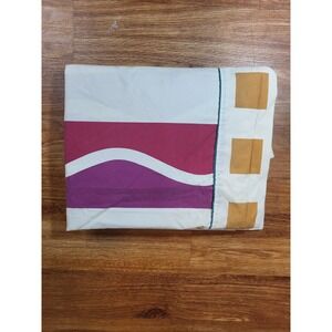 Vtge Finlayson Dan River Double Size Colorful Flat Bedsheet